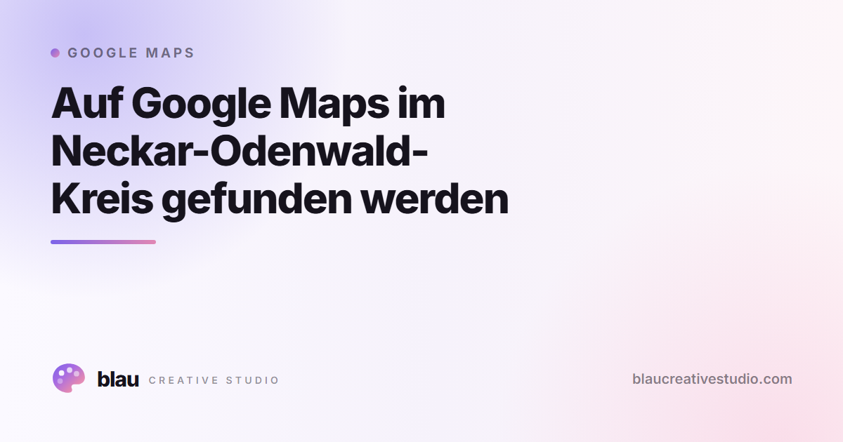 Auf Google Maps im Neckar-Odenwald-Kreis gefunden werden