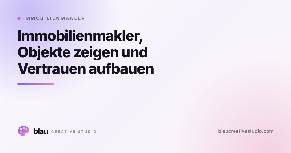 Immobilienmakler, Objekte zeigen und Vertrauen aufbauen